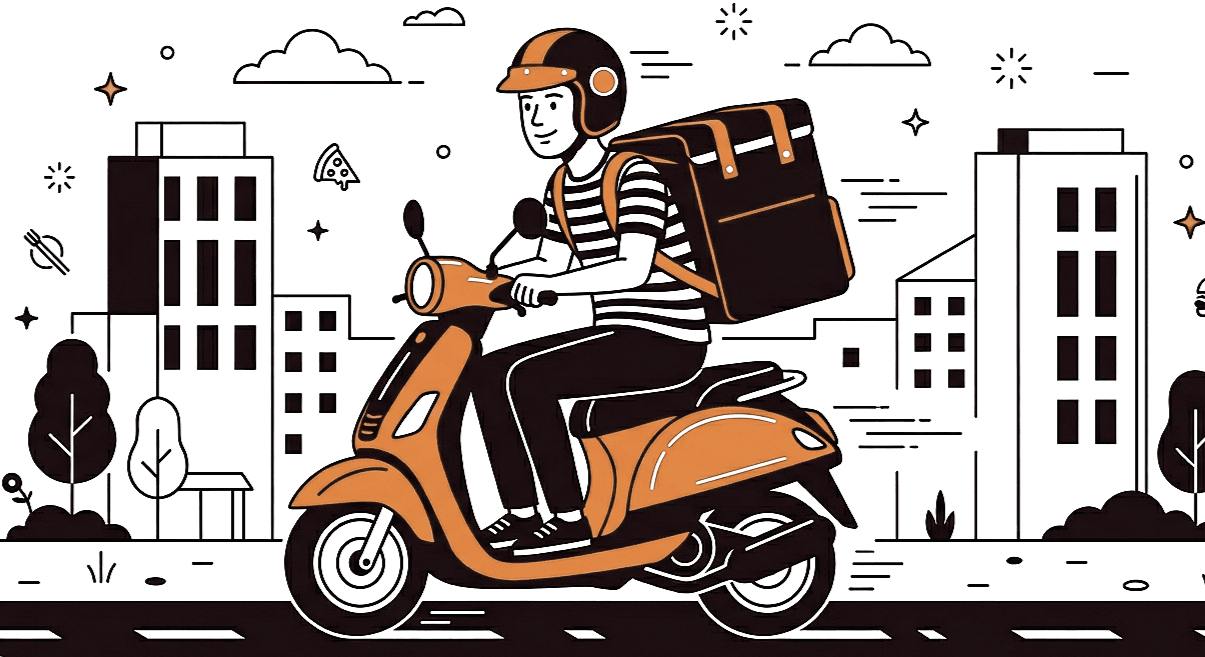 Yesdelivery delivery and logistics illustration